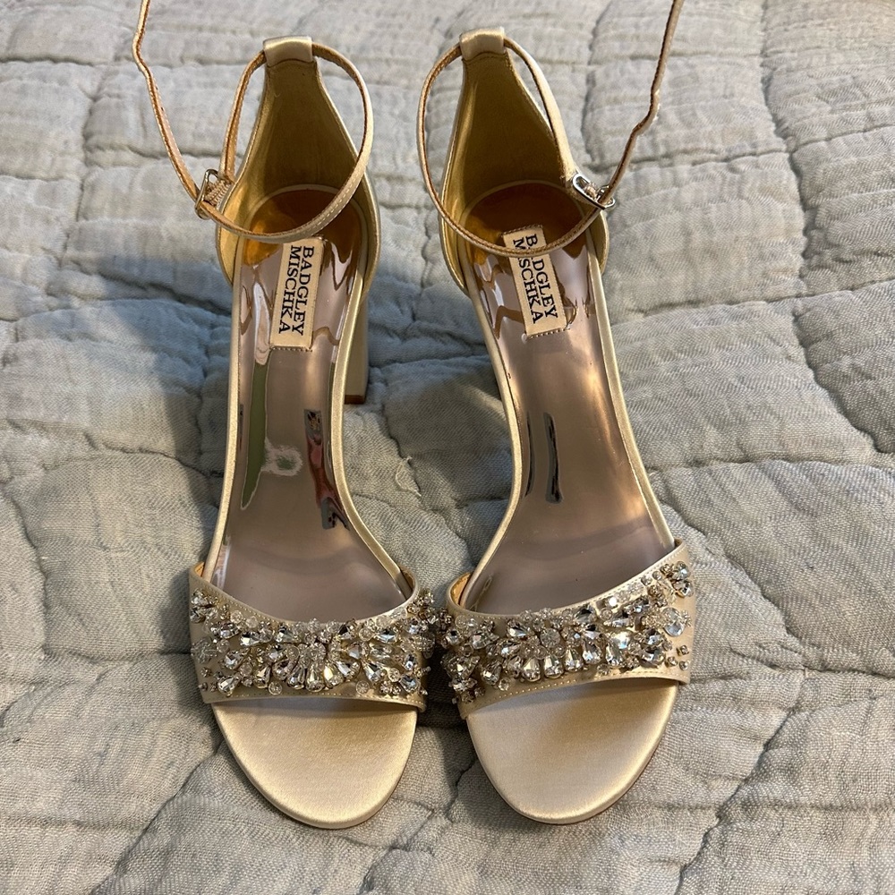 Badgley Mischka Tempest Bridal Block Heels